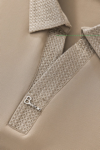 Stride Contrast Collar Polo KHAKI