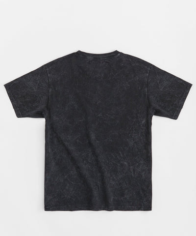 Hustle Harder Washed Short Sleeve Tee - Charcoal