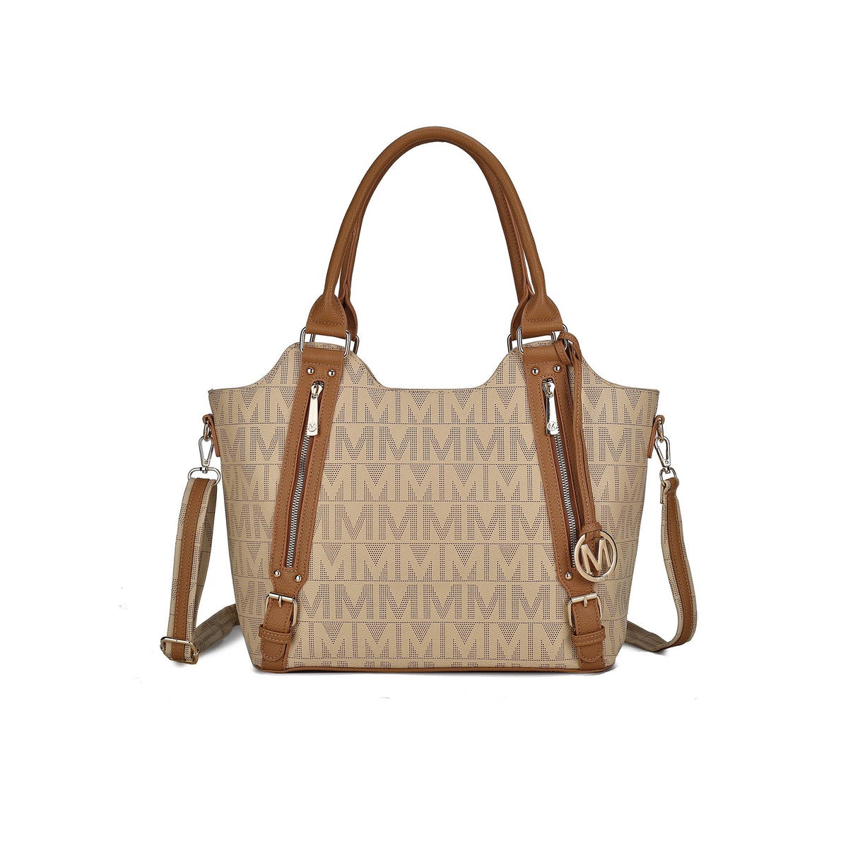  MKF Collection Thania Signature Tote Bag - Beige - Bonton