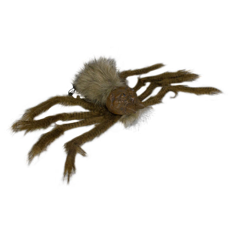 24" Brown Spider With LED Eyes Halloween Decoration