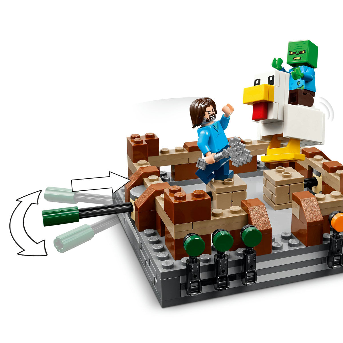  LEGO LEGO® Minecraft® Woodland Mansion Fighting Ring Gamer Toy With Mob Figures 21272 - Minecraft - Bonton