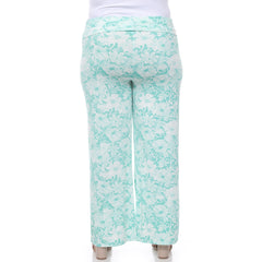 Plus Size Floral Paisley Palazzo Pants