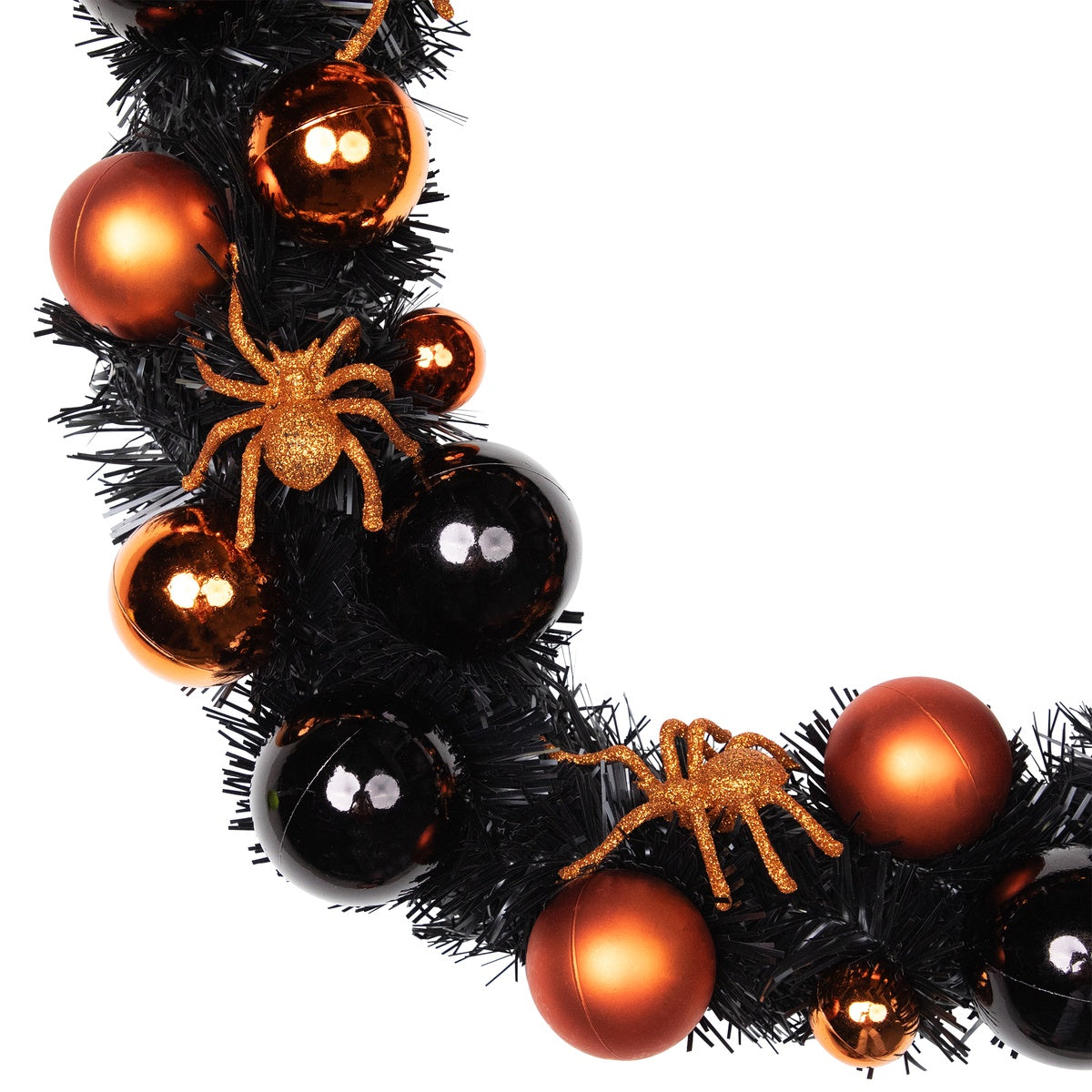  Northlight Spiders and Ornaments Halloween Wreath - 18