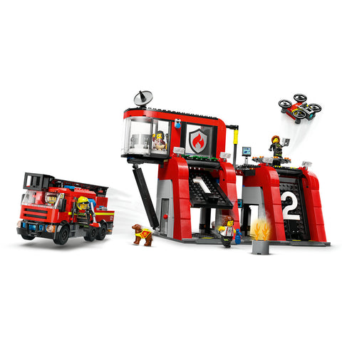 LEGO® City Fire Station With Fire Truck Playset 60414