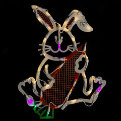 LED Lighted Easter Bunny Window Silhouette - 18"