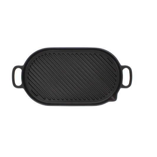 Oval French Cast Iron Grill, 14-Inch