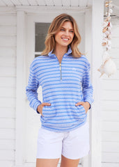 Blue Half Zip Pullover