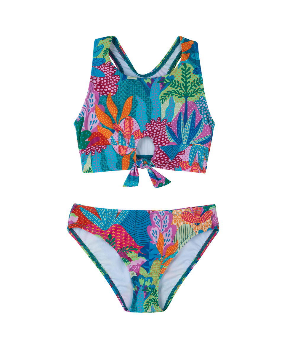  Gottex Kids Ocean Blooms Racerback Swim Set - Ocean-Multi - Bonton