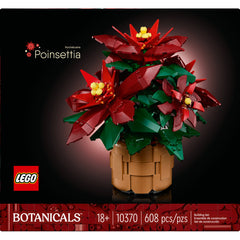 LEGO® Icons Poinsettia Plant Decor Building Set 10370