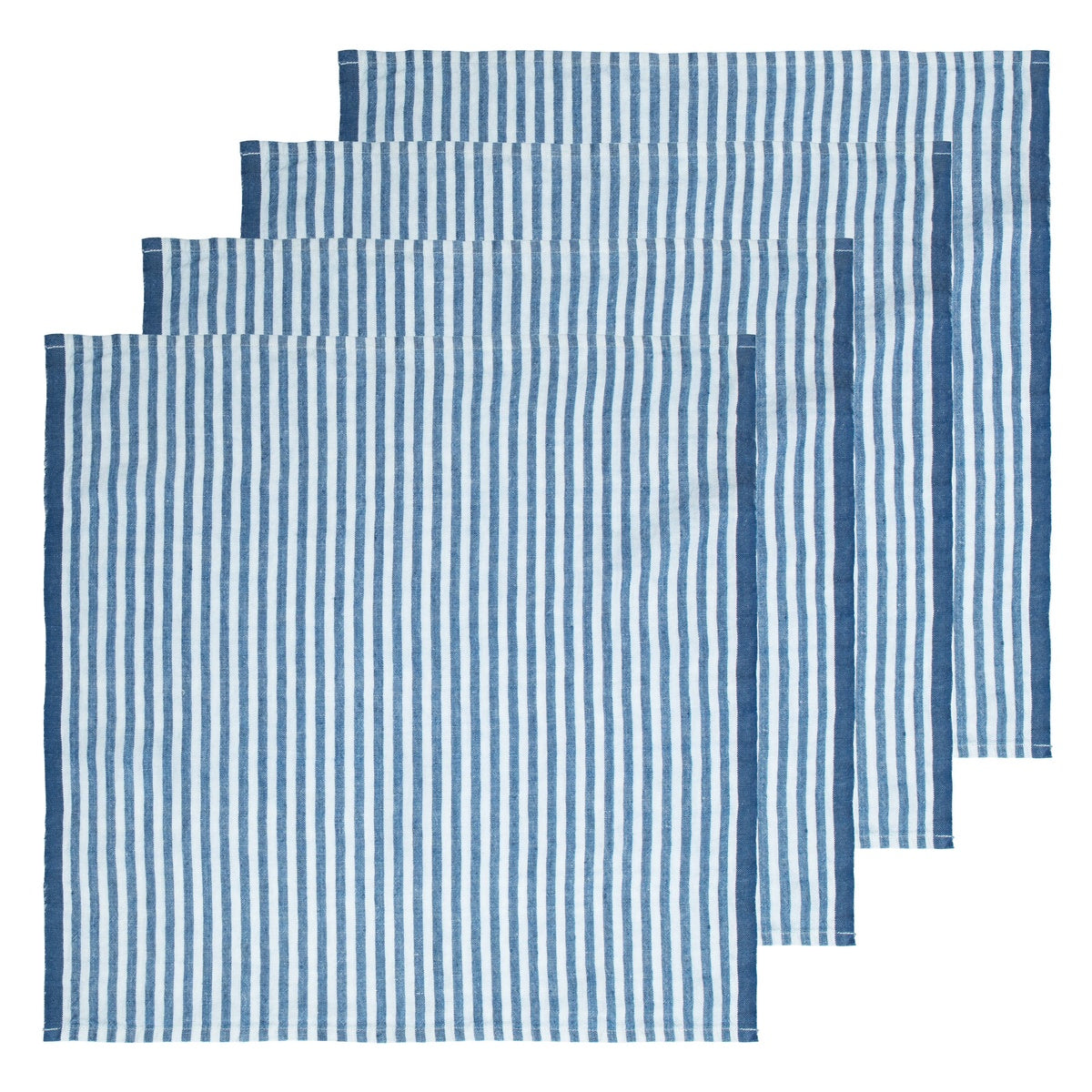  Caravan Ticking Stripe Napkin 20x20 - Set of 4 - Basil - Bonton