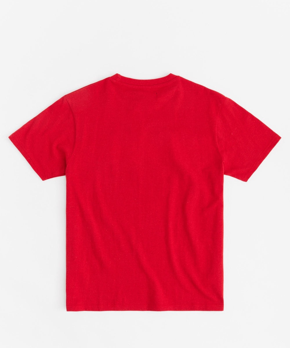  Reason Clothing Dripfather Applique Short Sleeve Tee - Red - RED - Bonton