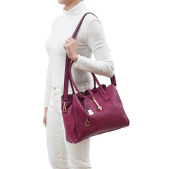 Jasmine Structured 3-Compartment Satchel