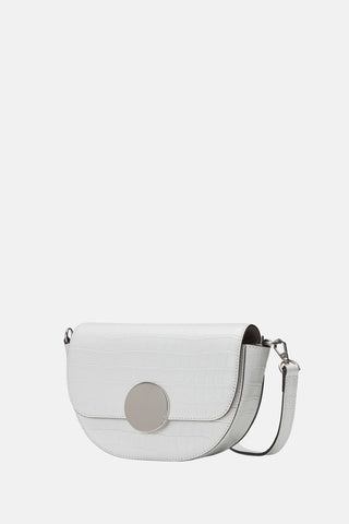 Oryany - Lottie Croco Crossbody Small Handbags - Off White / One Size