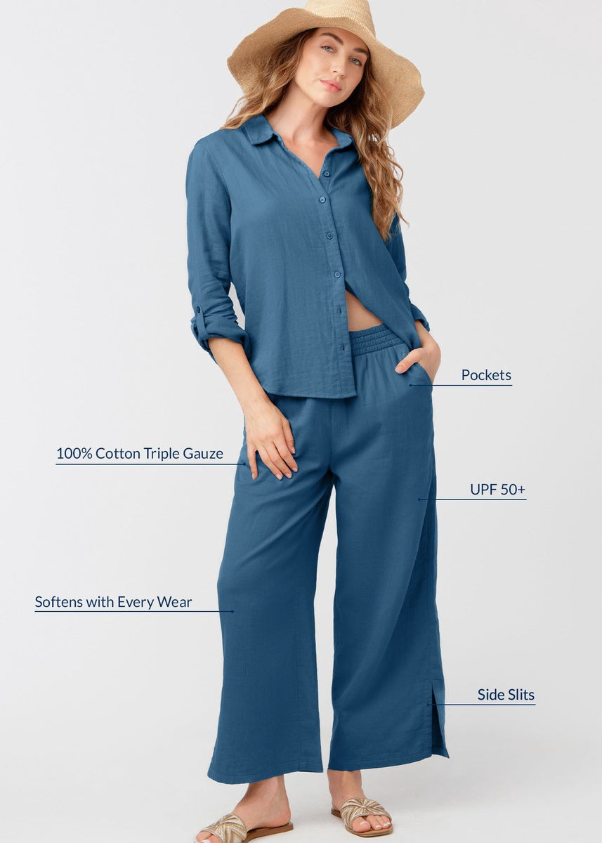  Cabana Life Harbor Gauze Travel Pant - S - Bonton