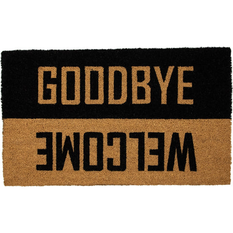 Natural Coir "Welcome Goodbye" Outdoor Doormat 18" X 30"