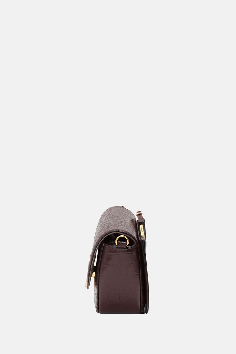  Oryany Oryany - Lottie Croco Crossbody Small Handbags - Brown / One Size - Default Title - Bonton