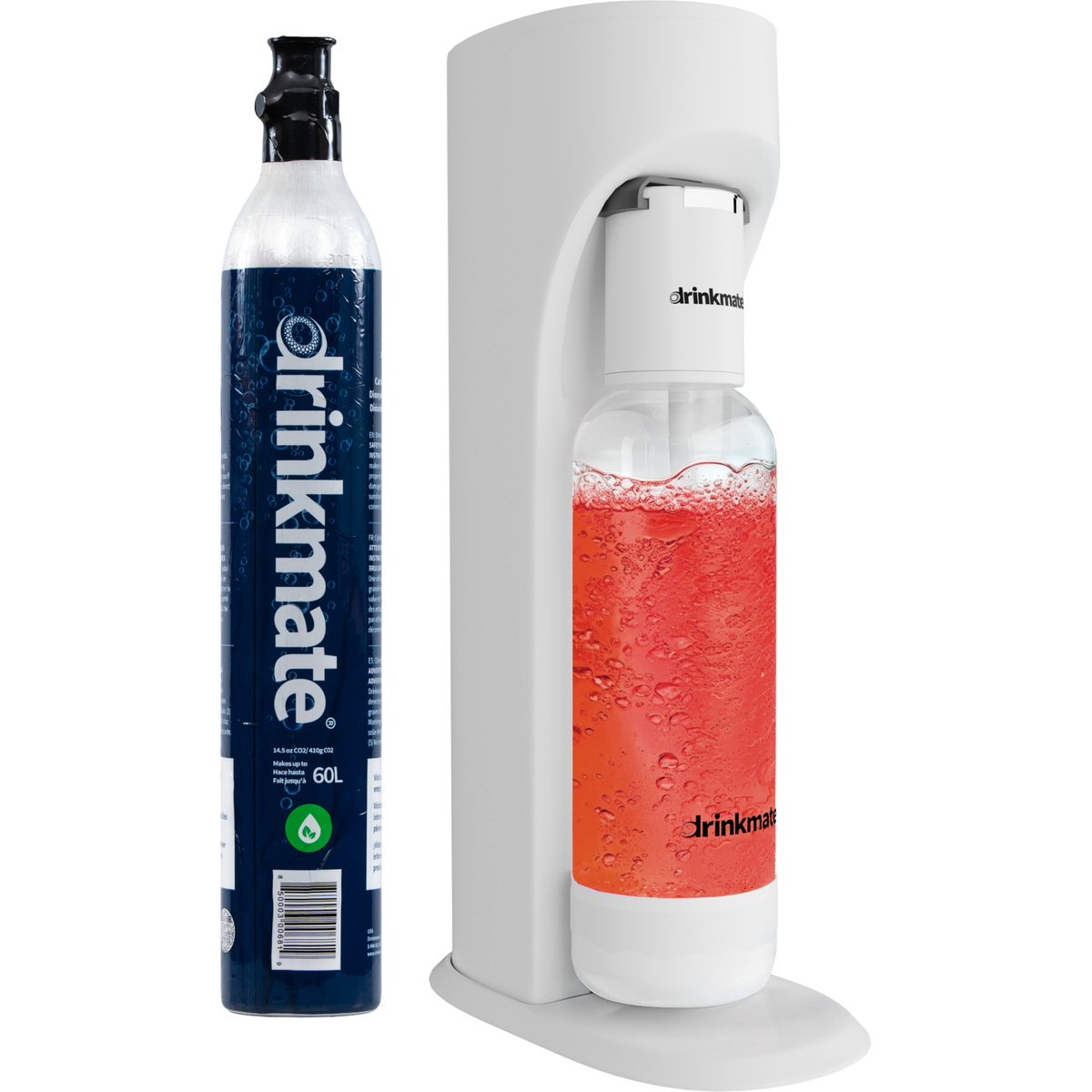  Drinkmate OmniFizz Sparkling Water and Soda Maker - Classic White - Bonton