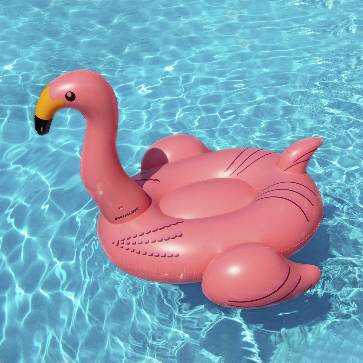  Swim Central Inflatable Pink Giant Flamingo Swimming Pool Ride-on Float Toy - 78