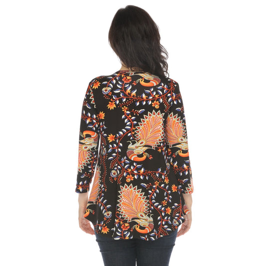 Women's Vibrant Boho Swing Top