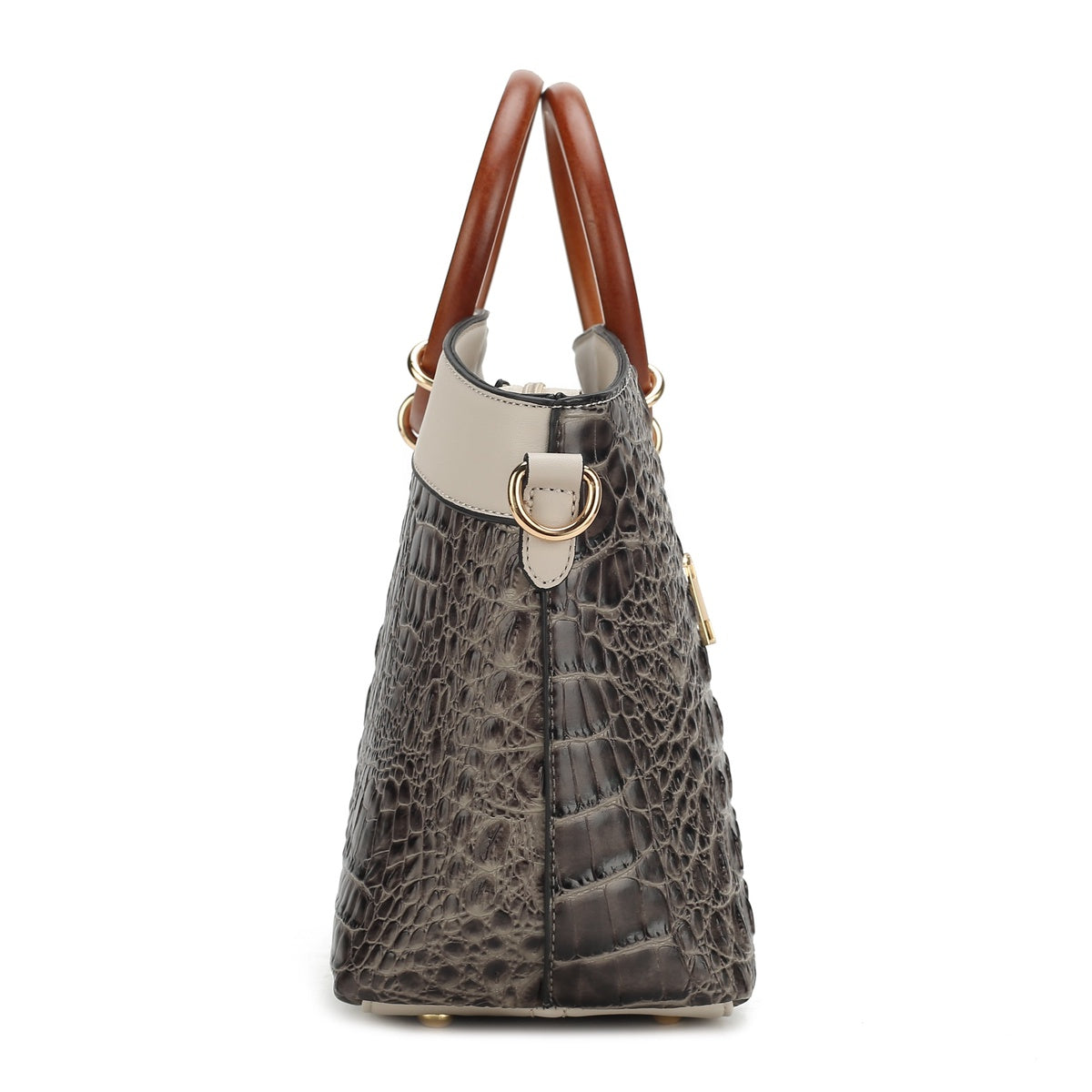  MKF Collection Phoebe Tote Bag and Wallet Set - Croco Black - Bonton