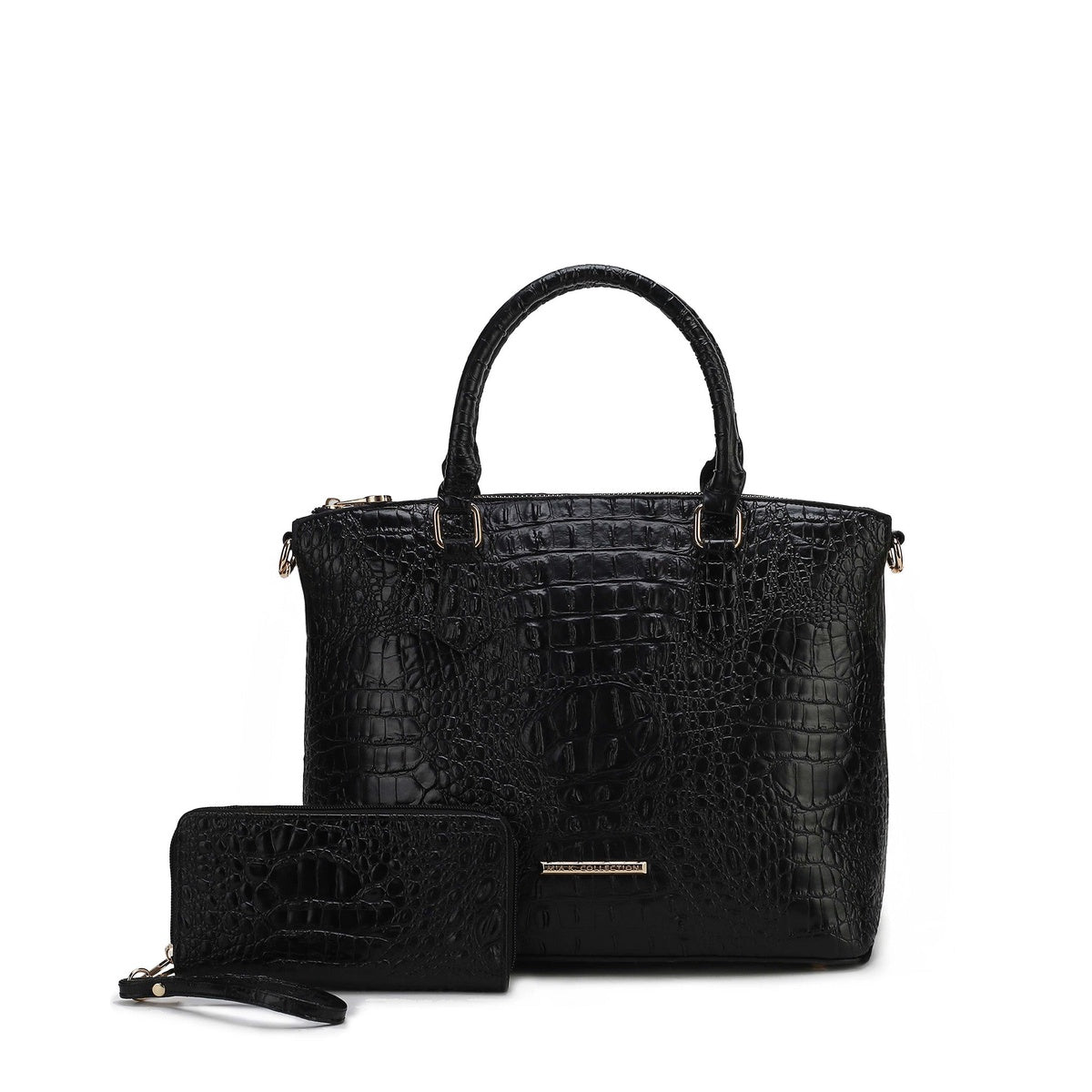  MKF Collection Liora Croc Embossed Tote Bag and Set - Croco Green - Bonton