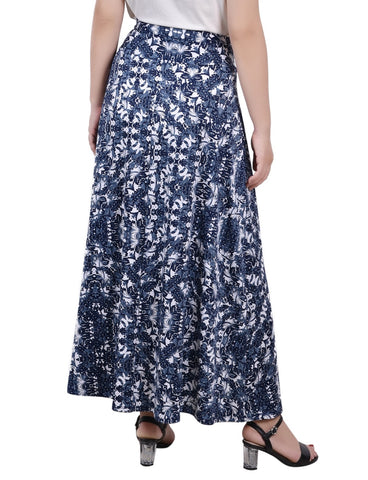 Maxi Skirt With Sash Waist Tie