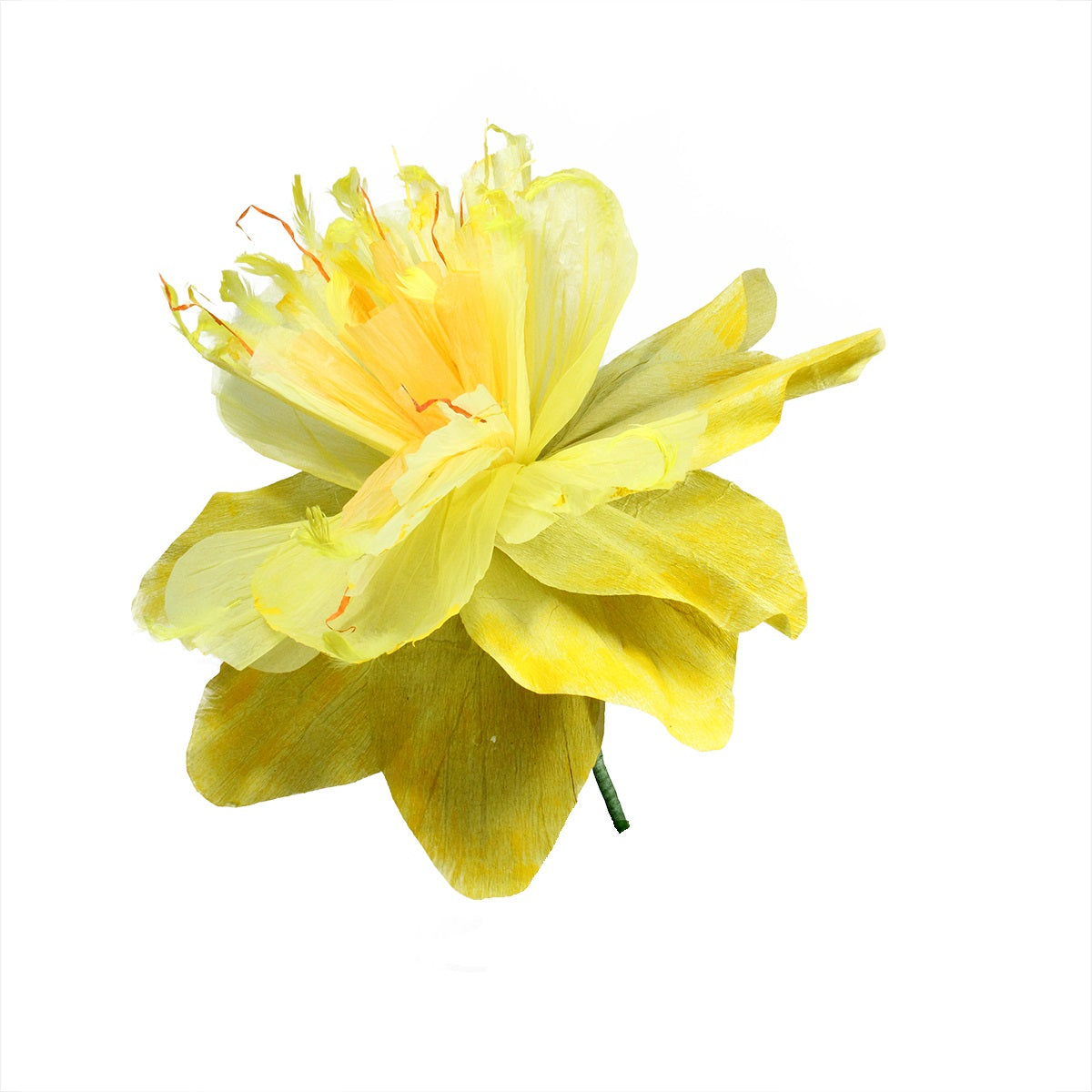  Yellow & Green Faux Floral Craft Stem, 30