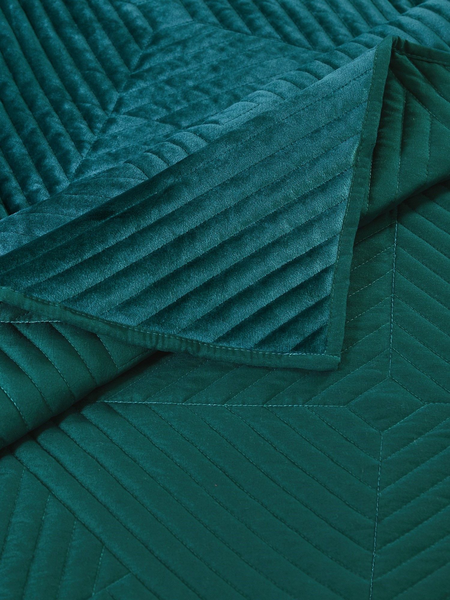  Greenland Home Fashions Riviera Velvet Quilt Set - Teal - Teal - Bonton