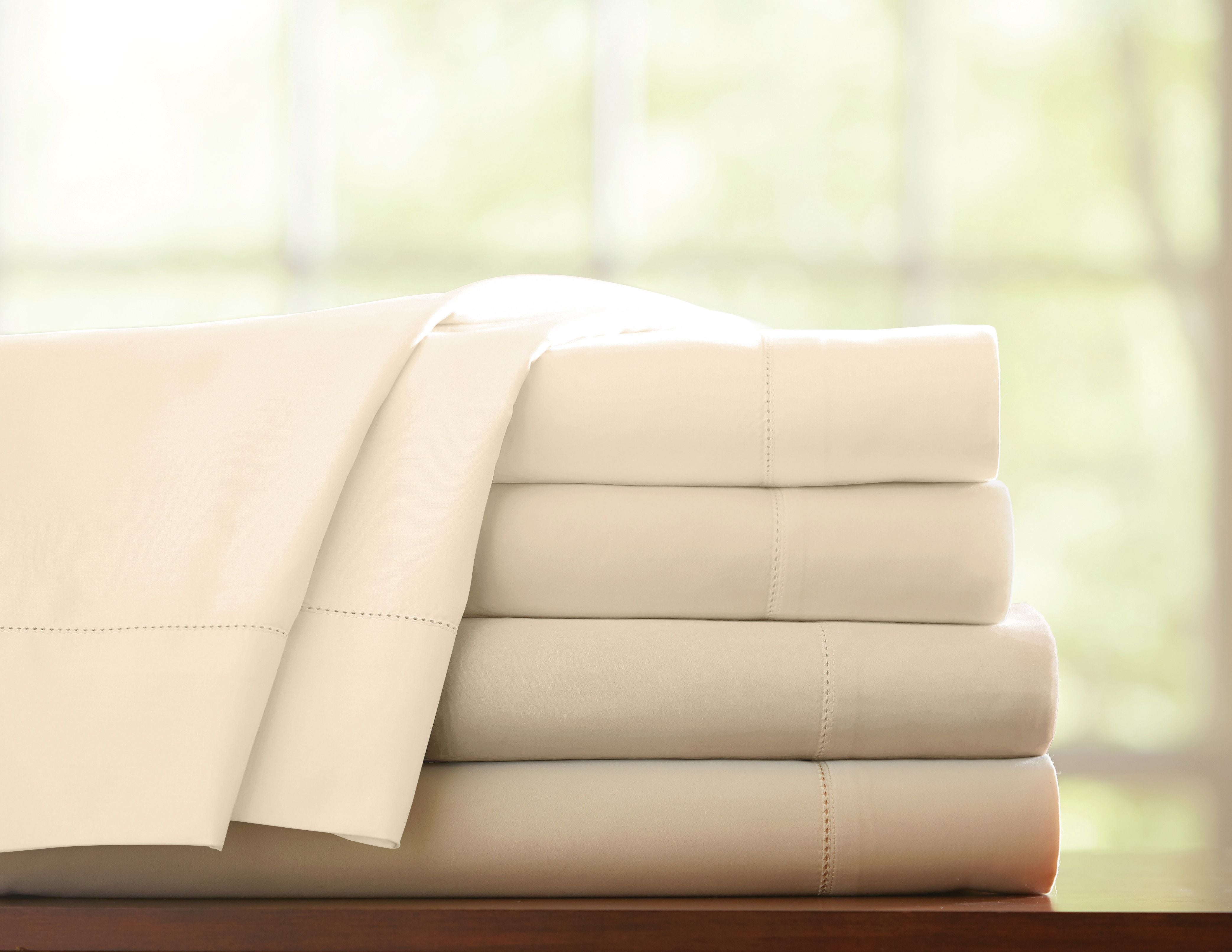  Pointehaven 800 Thread Count Sheet Set - White - Bonton