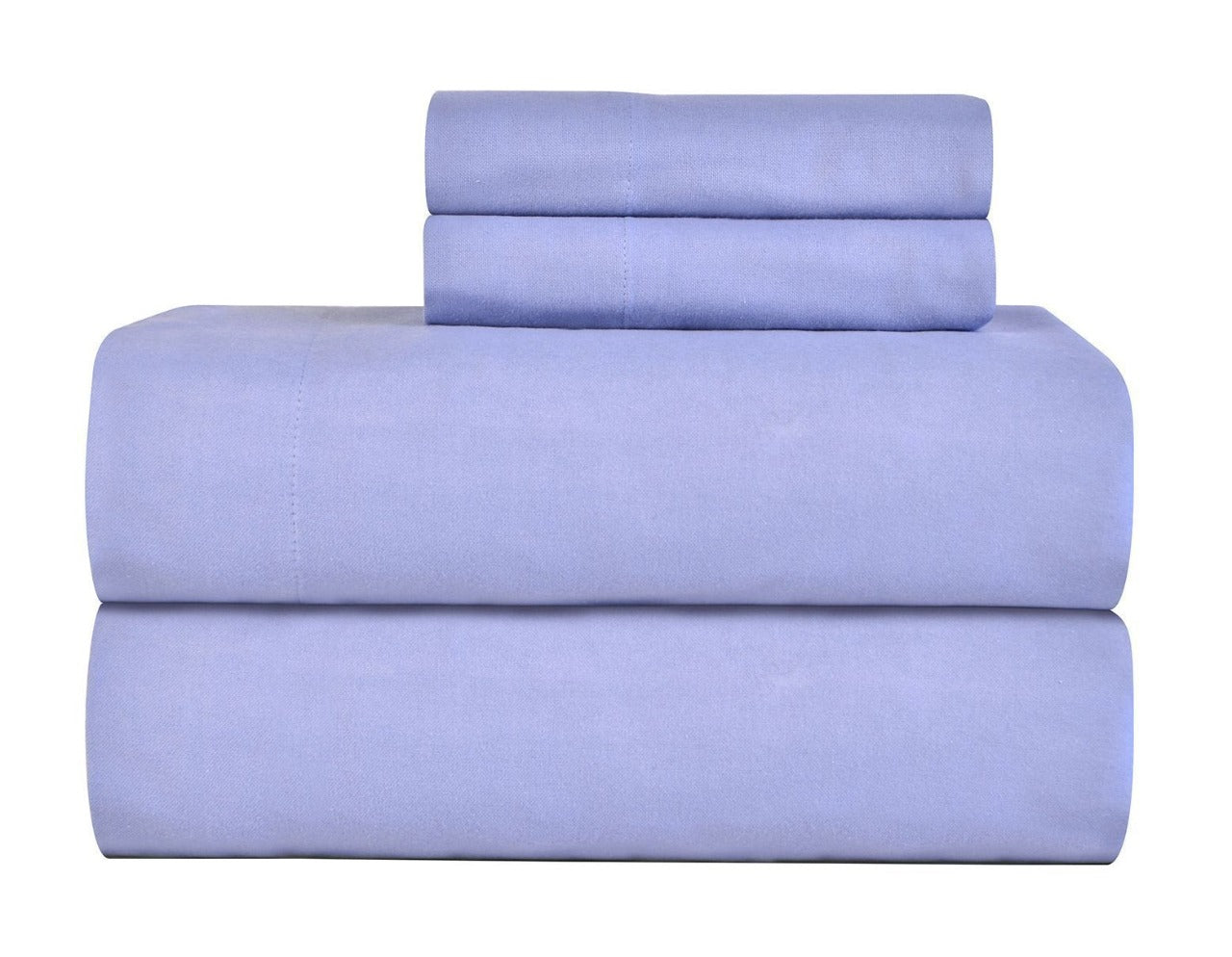  Celeste Home Solid Color Flannel Sheet Sets - Blue - Bonton