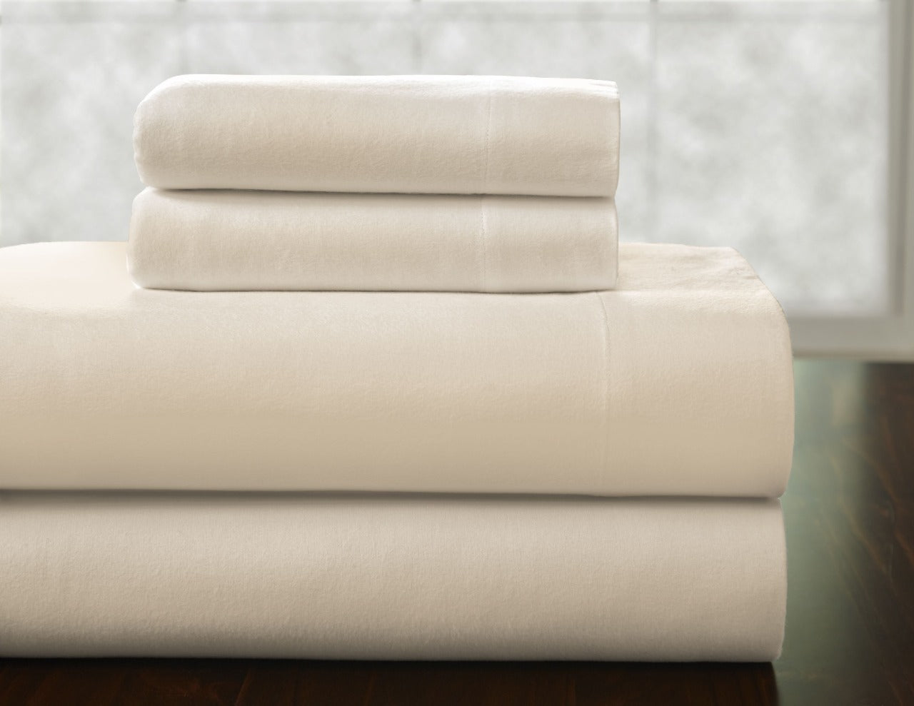  Pointehaven Heavy Weight Flannel Sheet Sets - Linen - Linen - Bonton