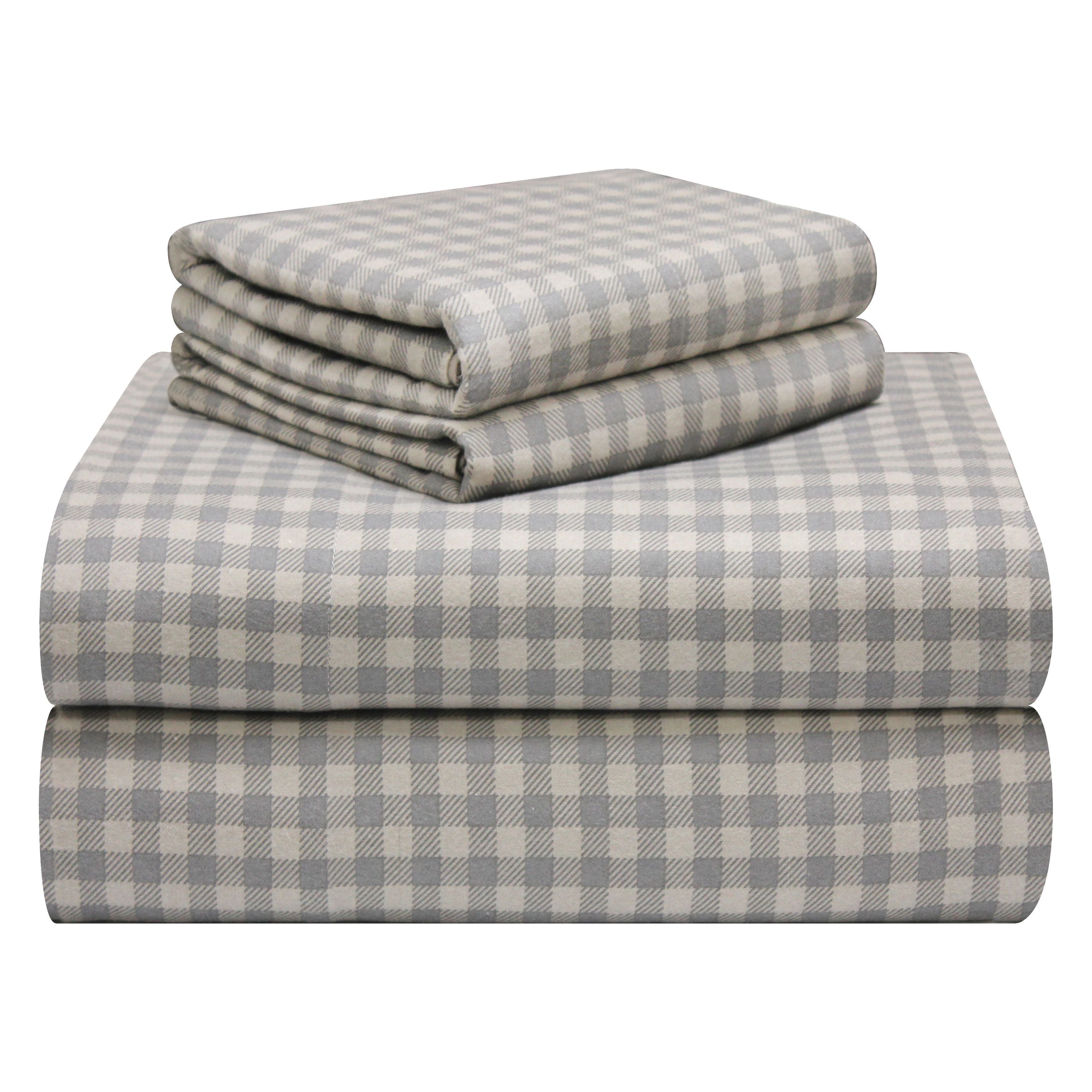  Pointehaven Plaid Heavy Weight Flannel Sheet Sets - Farmhouse Plaid - Farmhouse Plaid - Bonton