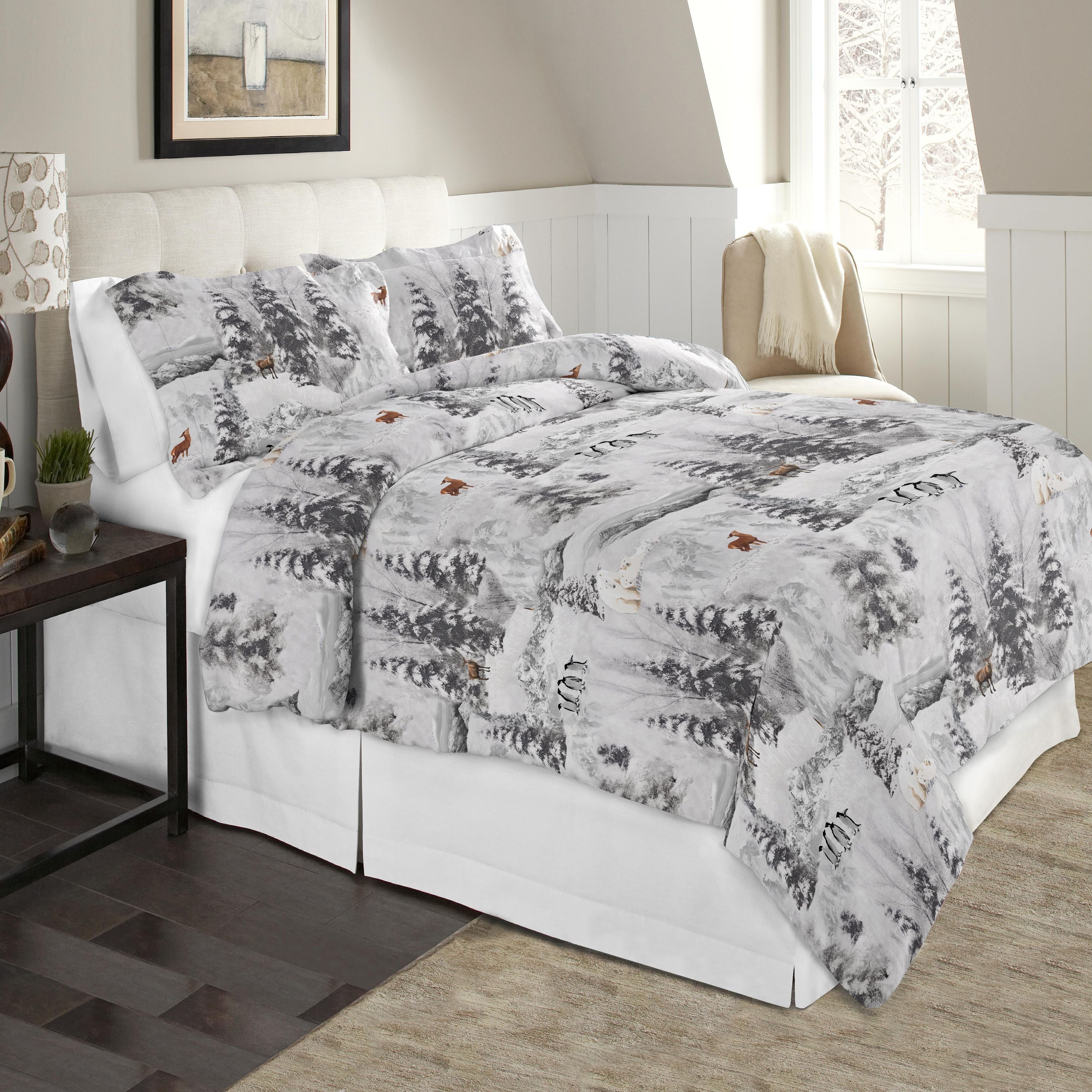  Celeste Home Luxury Flannel Duvet Set - Winterland - Winterland - Bonton