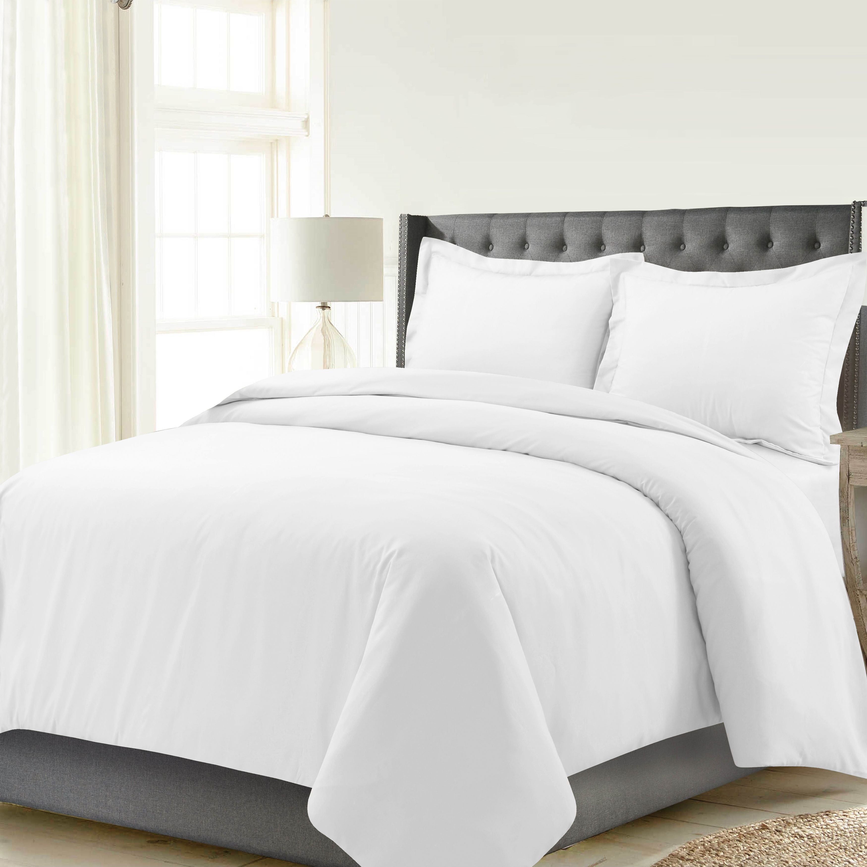  Celeste Home Luxury Flannel Duvet Set - Winter White - Winter White - Bonton