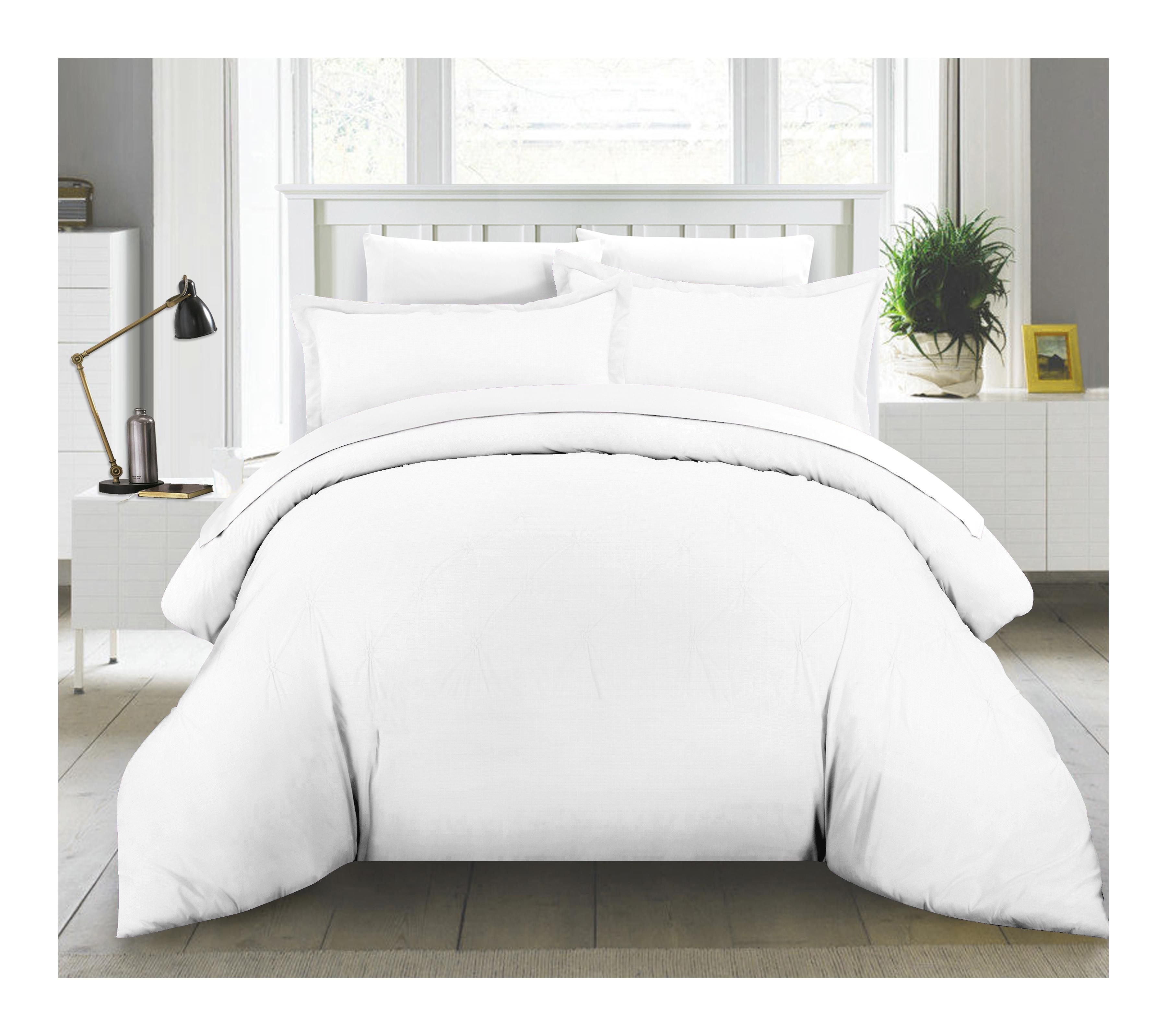  Pointehaven 200 Thread Count Solid Duvet Sets - White - Bonton