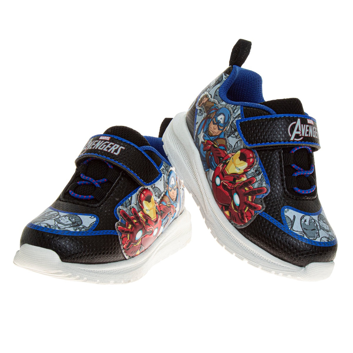  Josmo Marvel Comics Toddler Boys Sneakers Slipon Laceless - The Avengers Spiderman Captain America Hulk Thor Ironman Athletic Shoes (Sizes: 6-10 Toddler) - 7 - Bonton