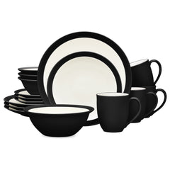 Colorwave 16-Piece Curve Dinnerware Set, Service for 4