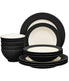  Noritake Colorwave 12 Piece Rim Set, Service for 4 - Graphite - Bonton