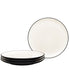  Noritake Colorwave Set of 4 Coupe Dinner Plates - Graphite - Bonton