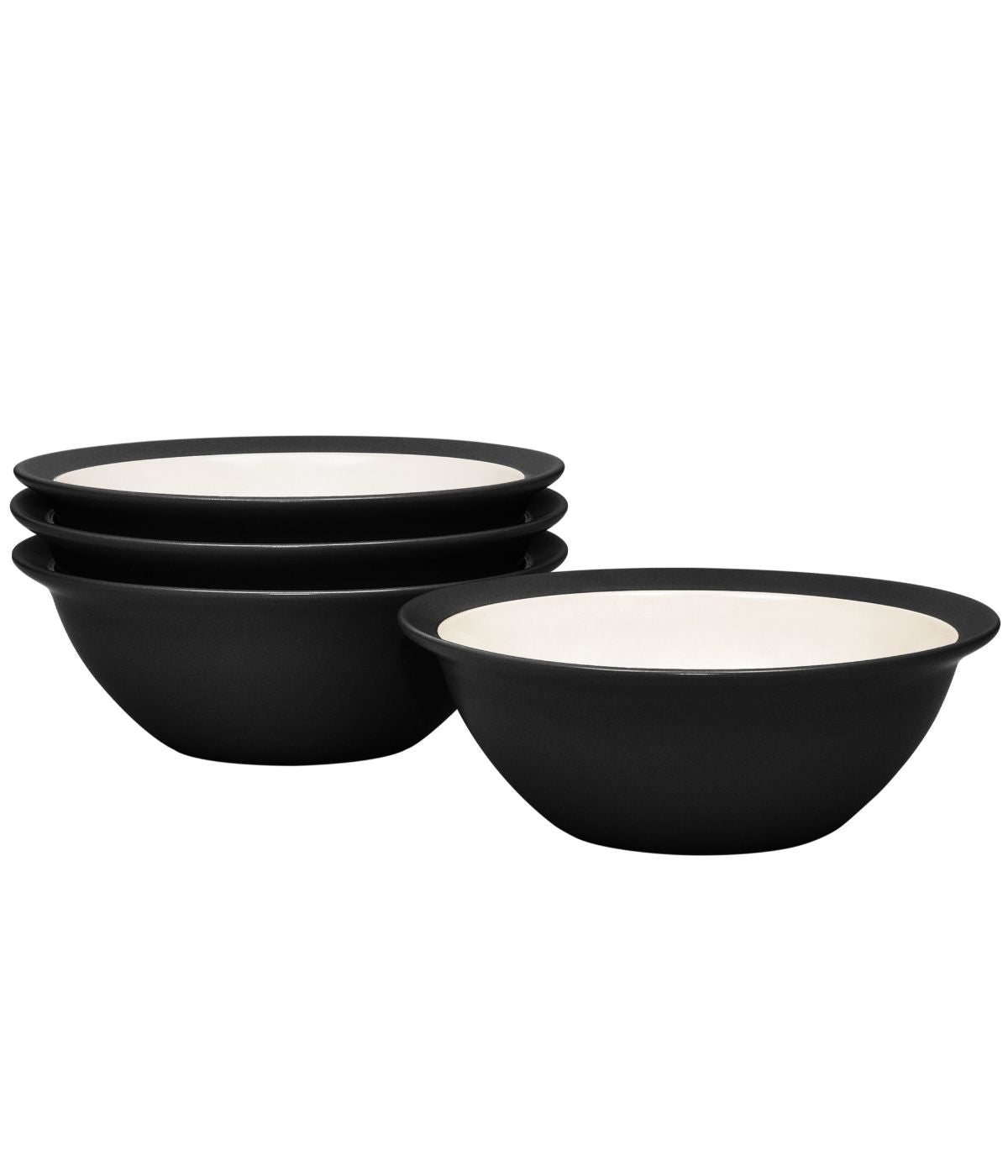  Noritake Colorwave Curve Set of 4 Soup/Cereal Bowls - Graphite - Bonton