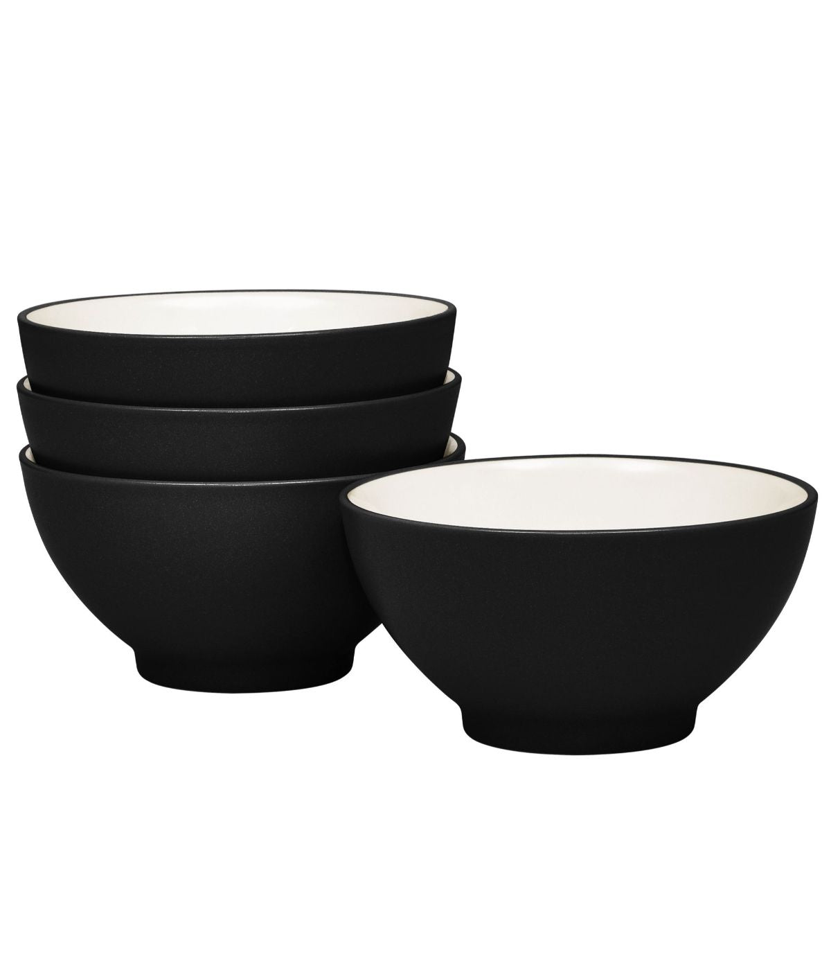  Noritake Colorwave Set of 4 Rice Bowls - Graphite - Bonton