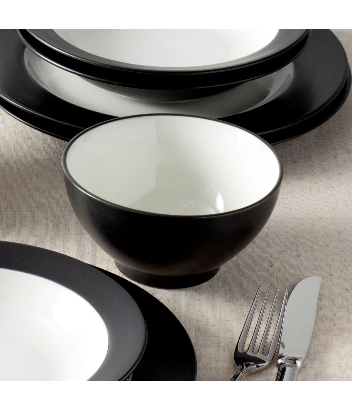  Noritake Colorwave Set of 4 Rice Bowls - Graphite - Bonton