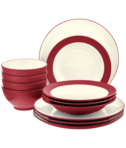 Colorwave 12 Piece Coupe Set, Service for 4