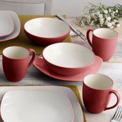 Colorwave 16-Piece Square Dinnerware Set, Service for 4