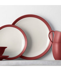 Colorwave Curve Set of 4 Curve Dinner Plates Raspberry