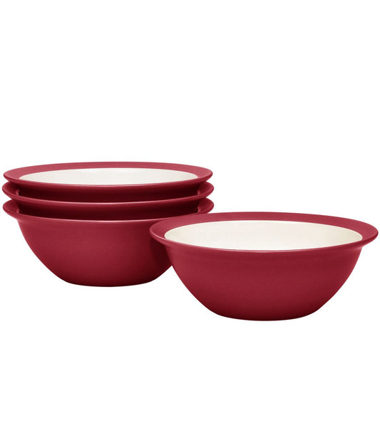 Colorwave Curve Set of 4 Soup/Cereal Bowls Raspberry