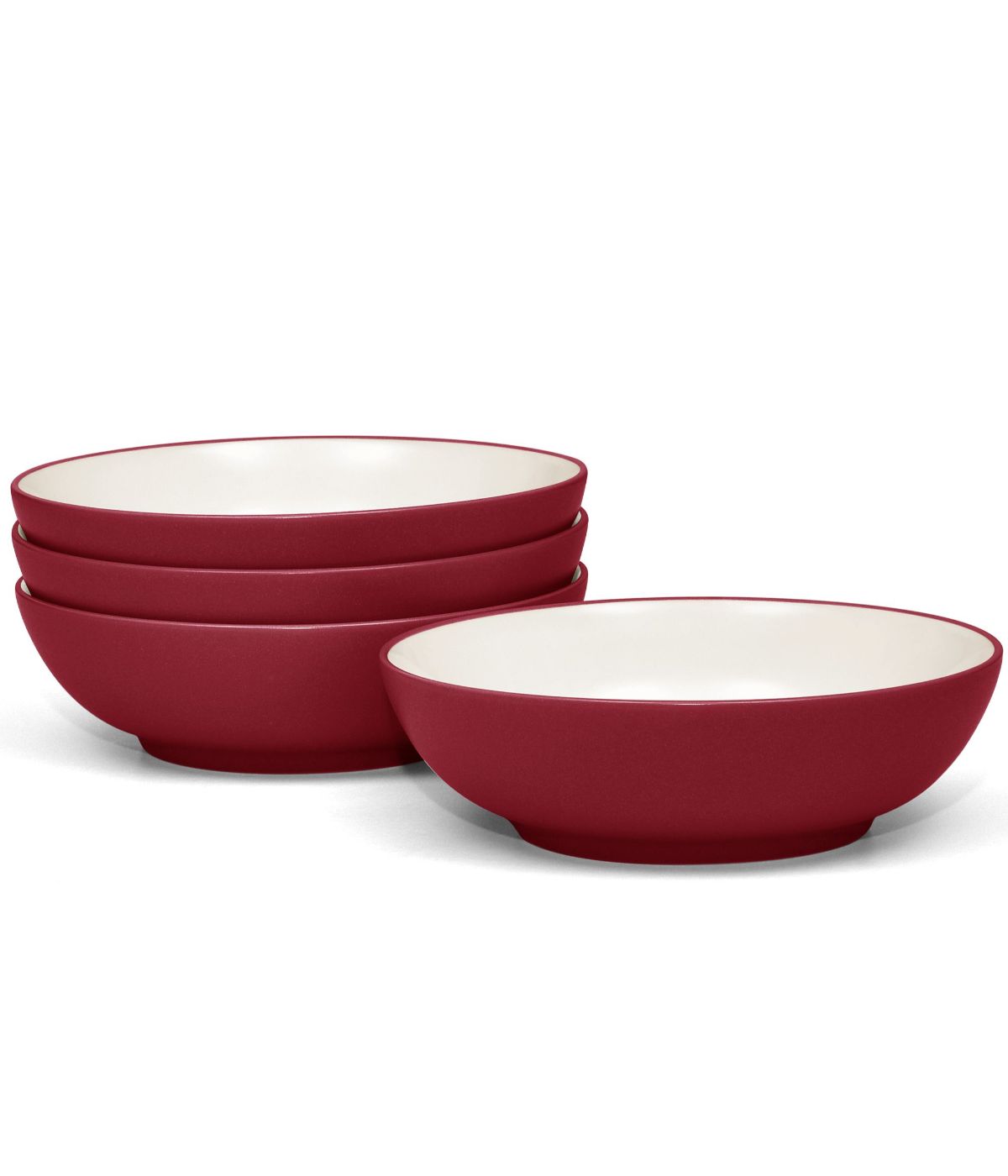  Noritake Colorwave Set of 4 Soup/Cereal Bowls - Raspberry - Bonton