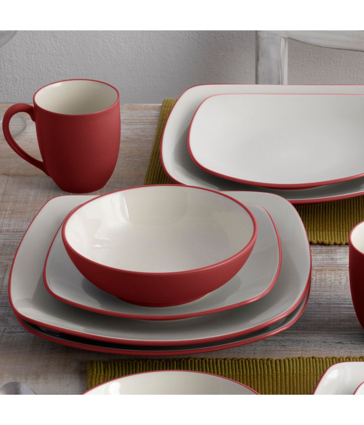  Noritake Colorwave Set of 4 Soup/Cereal Bowls - Raspberry - Bonton