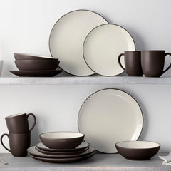 Colorwave 16-Piece Coupe Dinnerware Set, Service for 4