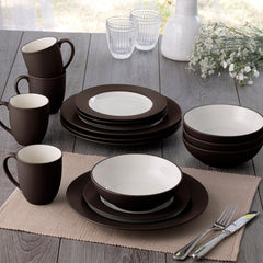 Colorwave 16-Piece Rim Dinnerware Set, Service for 4